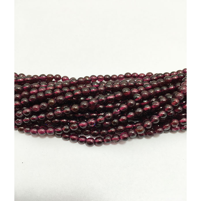 Online Ready Stock Garnet Plain Round 4mm to 5mm Beads