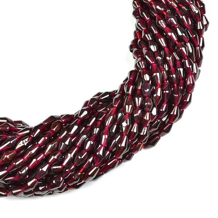 best quality Garnet Barrel Beads Strands manufacturer