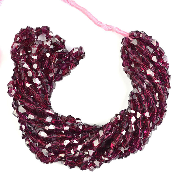 stunning Garnet Nugget Beads Strands wholesale price