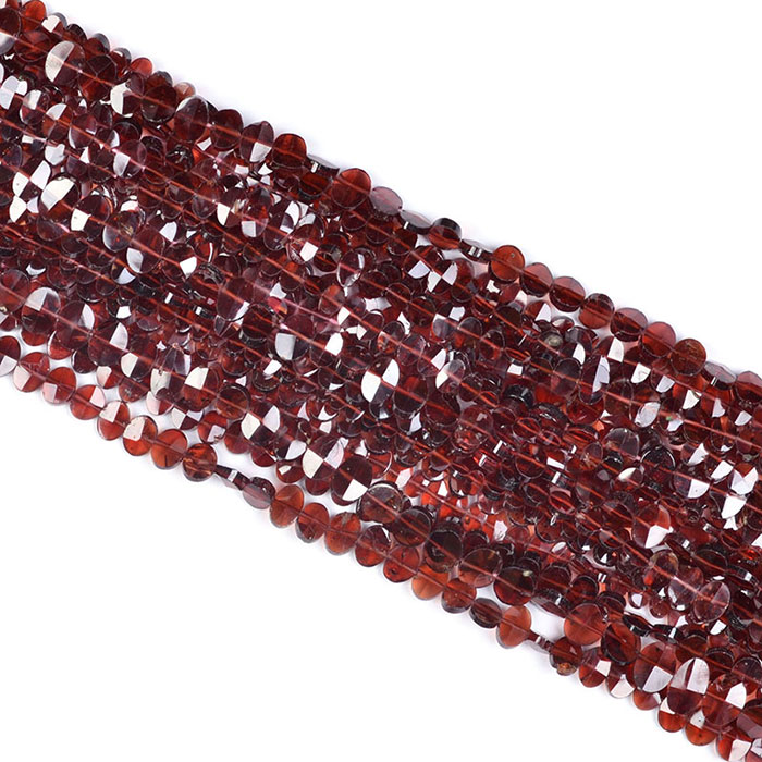 high quality Garnet Oval Beads Strands for jewellery