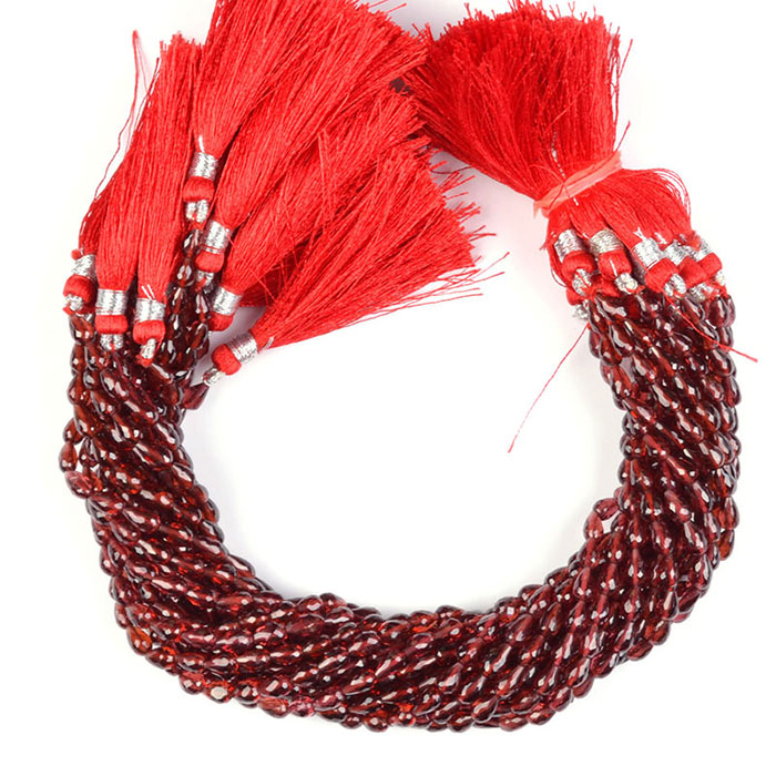 buy online Garnet Drop Beads Strands manufacturer