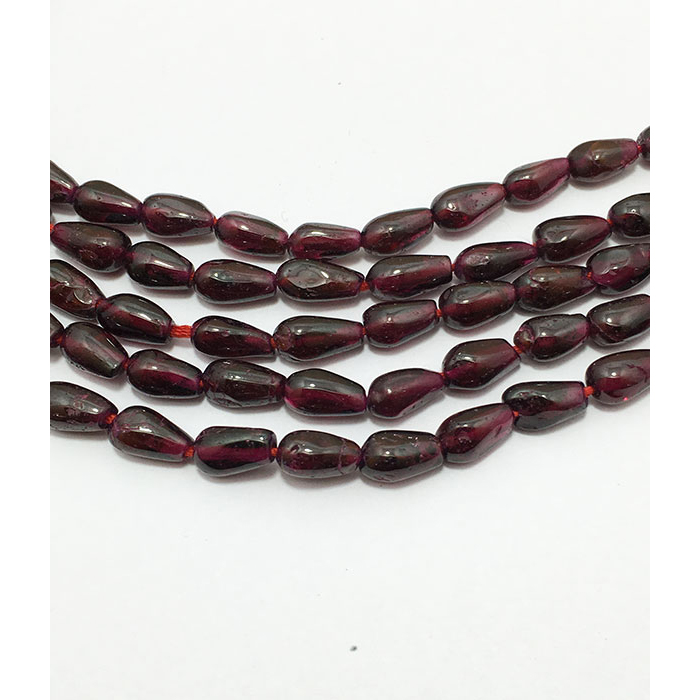Manufacturer Garnet Plain Top Drill Drops Pear 5mm to 8mm Beads