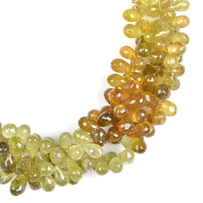 exporters of Garnet Drops Beads Strands for mala making