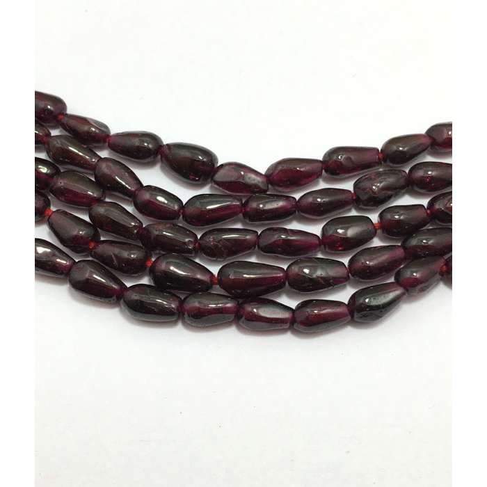 Top Quality Garnet Plain Top Drill Drops Pear 6mm to 10mm Beads