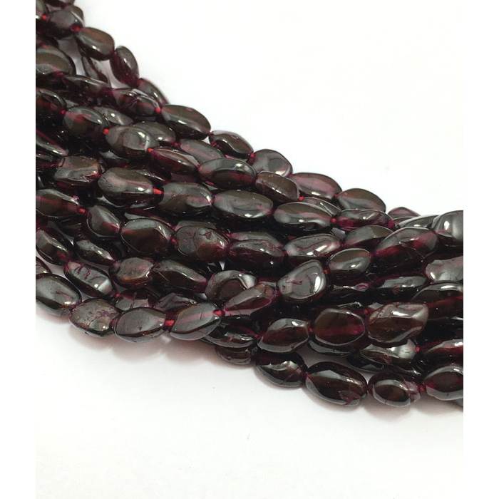 Supplier Garnet Plain Oval 6mm to 11mm Beads