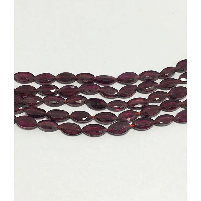 Online Garnet Faceted Flat Marquise 6mm to 8mm Beads