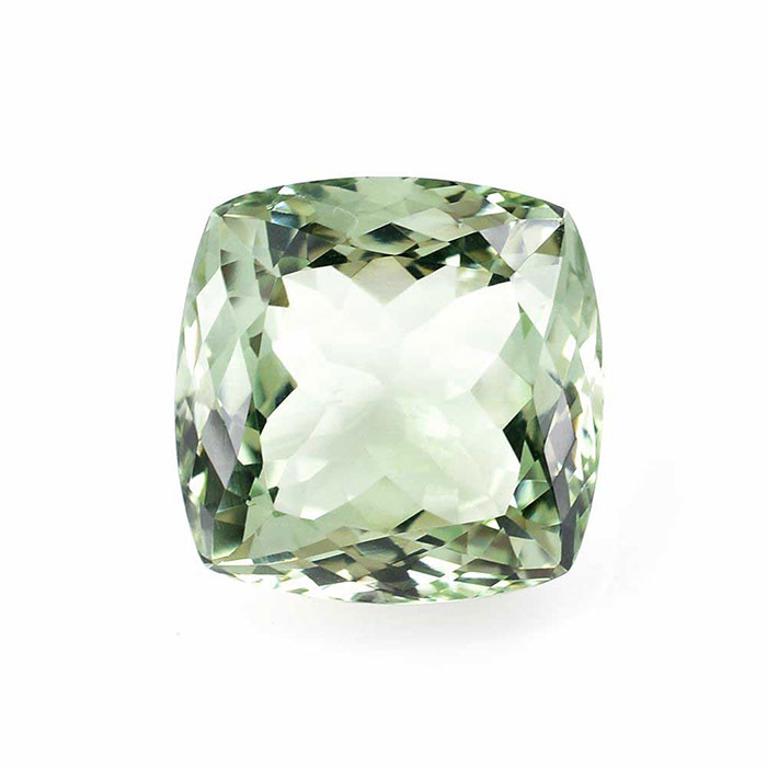 Buy Online Natural Green Amethyst Cushion Gemstone | Loose Green Amethyst Gemstones