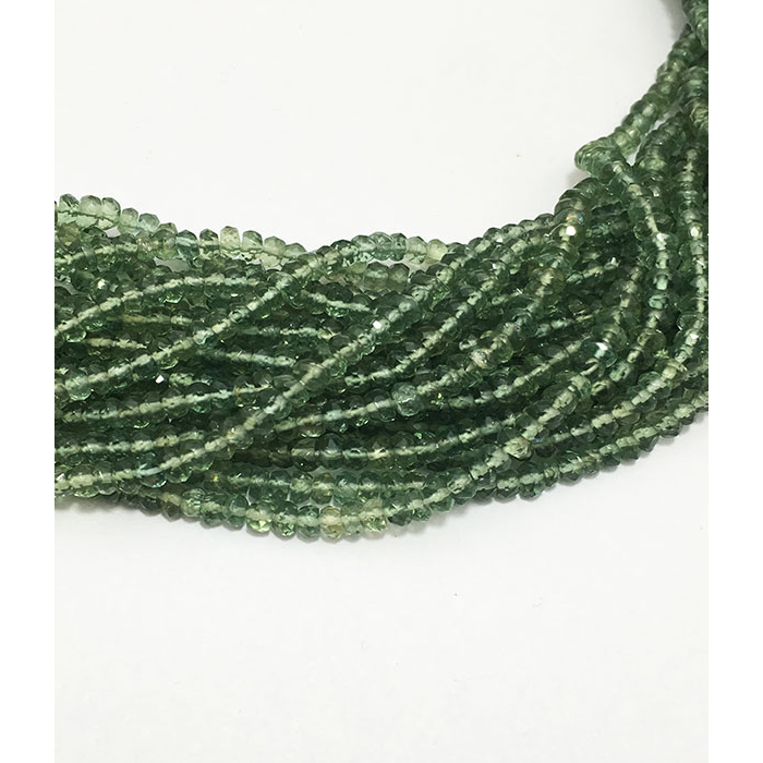 Supplier Green Apatite Faceted Rendell 3mm to 3.5mm Beads