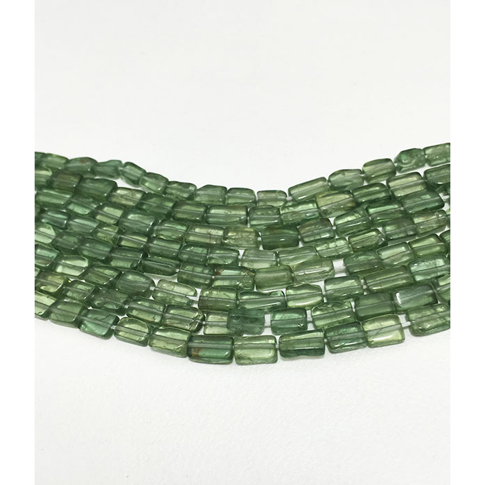 Stunning Green Apatite Plain Box and Bricks 4mm to 5mm Beads
