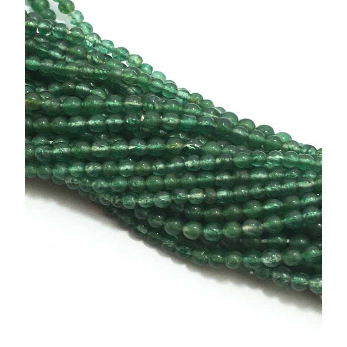 wholesaler Green Aventurine Plain Round 2mm to 3mm Beads