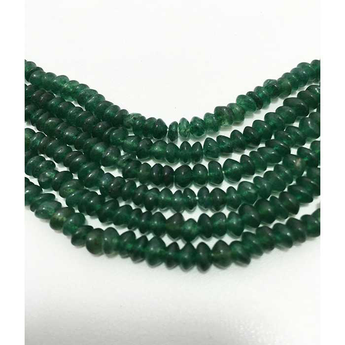 Online Ready Stock Green Aventurine Plain Rendell (Button) 5mm to 5.5mm Beads