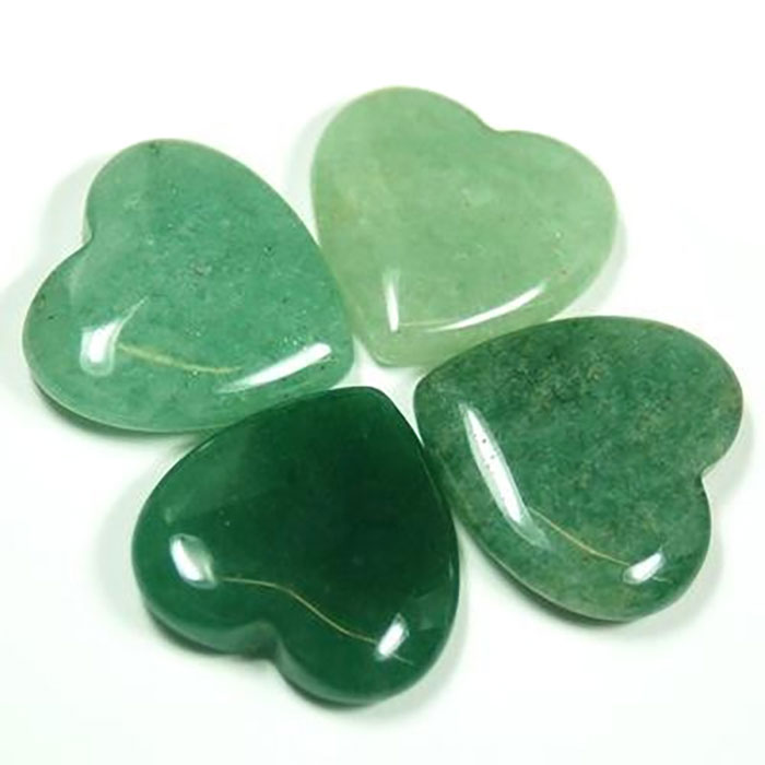 Shop for the best loose jewellery stones | heart Green Aventurine loose gemstone|