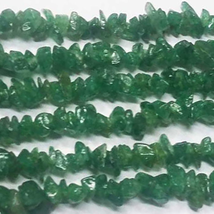 Genuine Green Aventurine Uncut Chips Uneven Beads