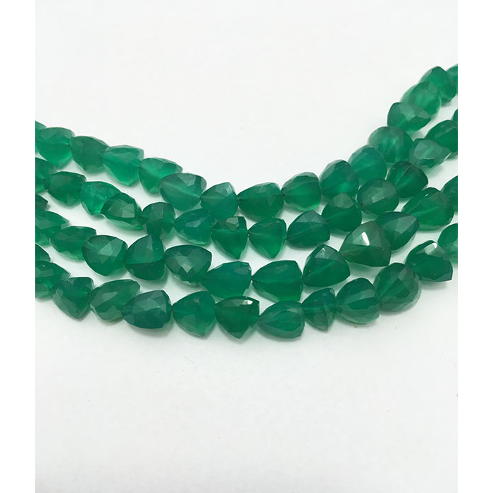 best quality Green Onyx Faceted Beads Strands manufacturer
