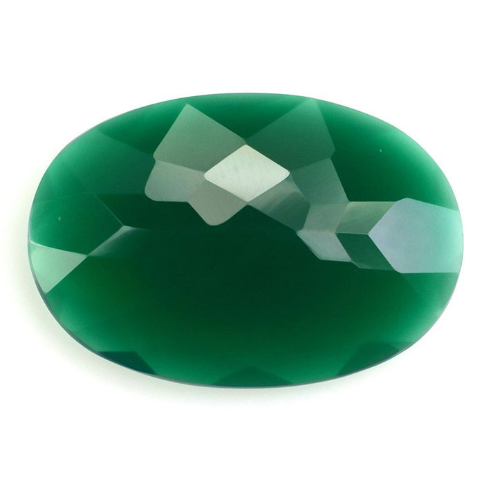 Shop for the best loose jewelry stones | oval Green Onyx loose gemstone|