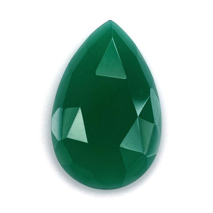 Buy Online Natural Green Onyx Oval Gemstone | Semi Precious Gemstones