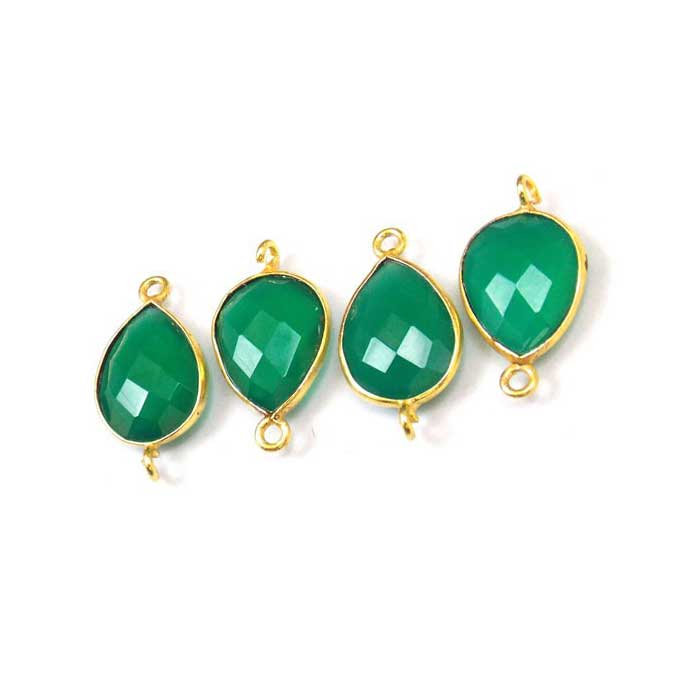 Online Supplier Of Gemstone Double Bail Connector |Electroplated Jewelry |