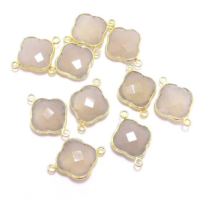Handmade Collection Of Gemstone Double Bail Connector Gemstone Connector Prices