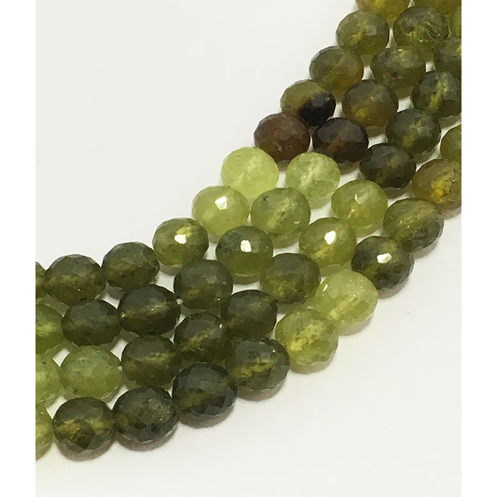 Top Quality Grossularite Garnet Faceted Round 6Mm To 6.5Mm Beads