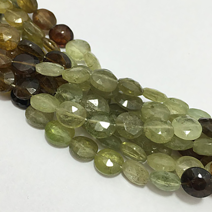 Online Grossularite Garnet Faceted Coin 7Mm To 8Mm Beads