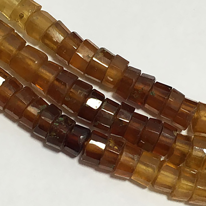 Online Hessonite Garnet Faceted Tyre (Wheel) 4.5Mm To 5.5Mm Beads