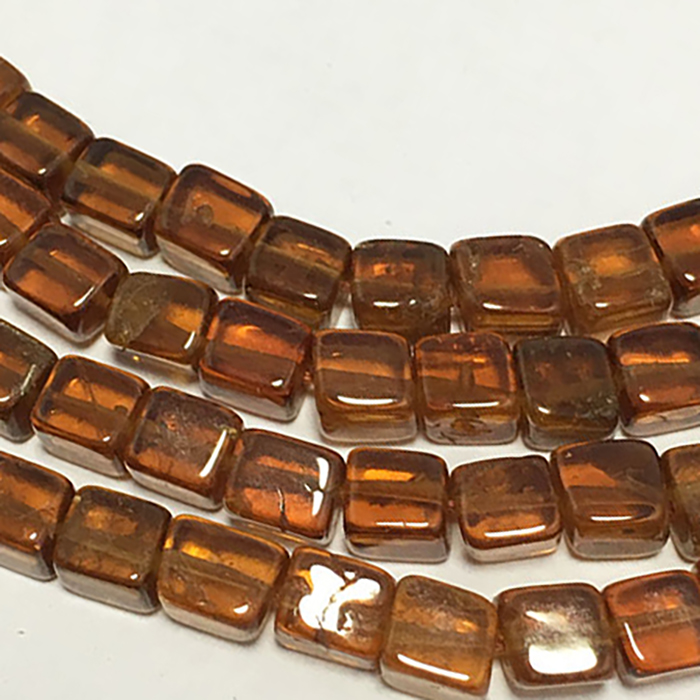 Manufacturer Hessonite Garnet Plain Brick & Box 4Mm To 5Mm Beads