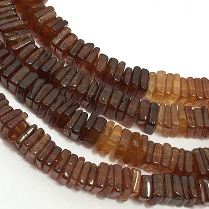 Buy Best Hessonite Garnet Plain Disc Square 5Mm To 6Mm Beads