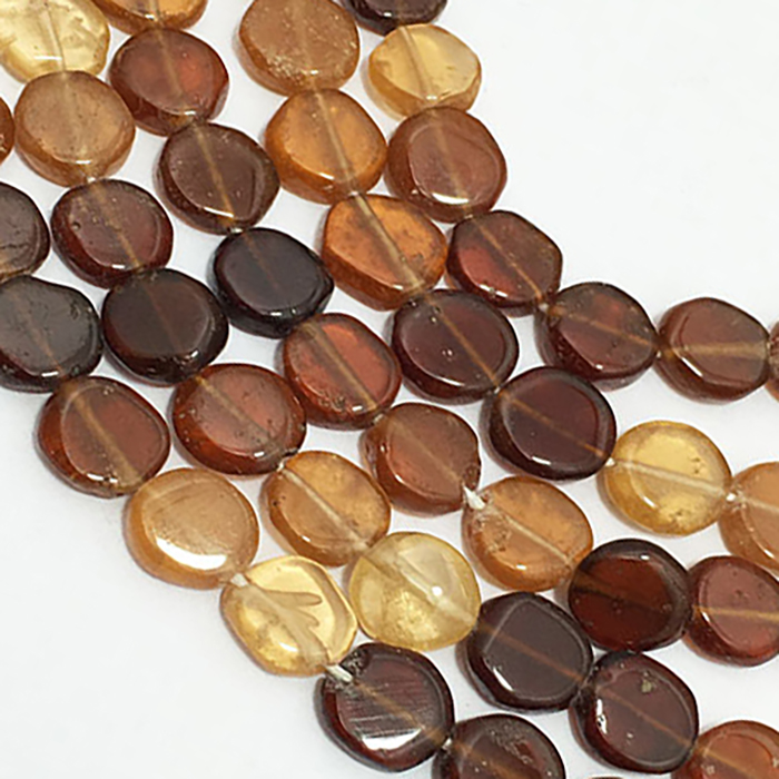 Best Buy Hessonite Garnet Plain Coin 6Mm To 6.5Mm Beads