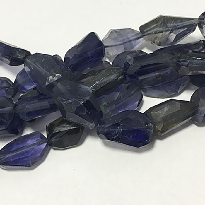 Stunning Iolite Faceted Tumble 12mm to 16mm Beads