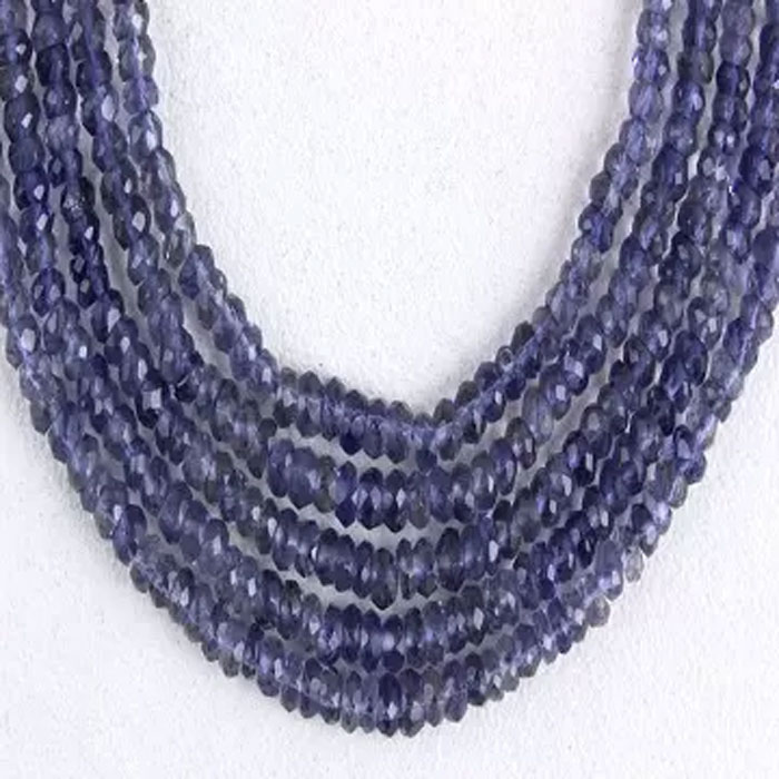 suppliers of Iolite Rondell Beads Strands at best price