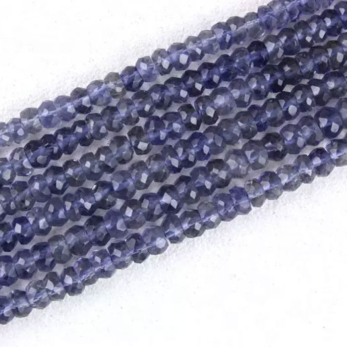 best quality Iolite Rondell Beads Strands manufacturer