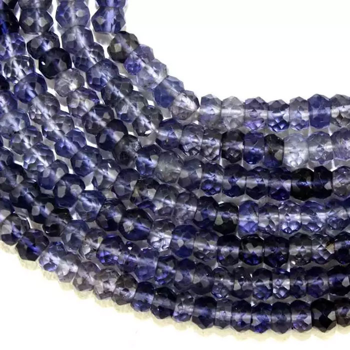 huge collection of Iolite Rondell Beads Strands exporters