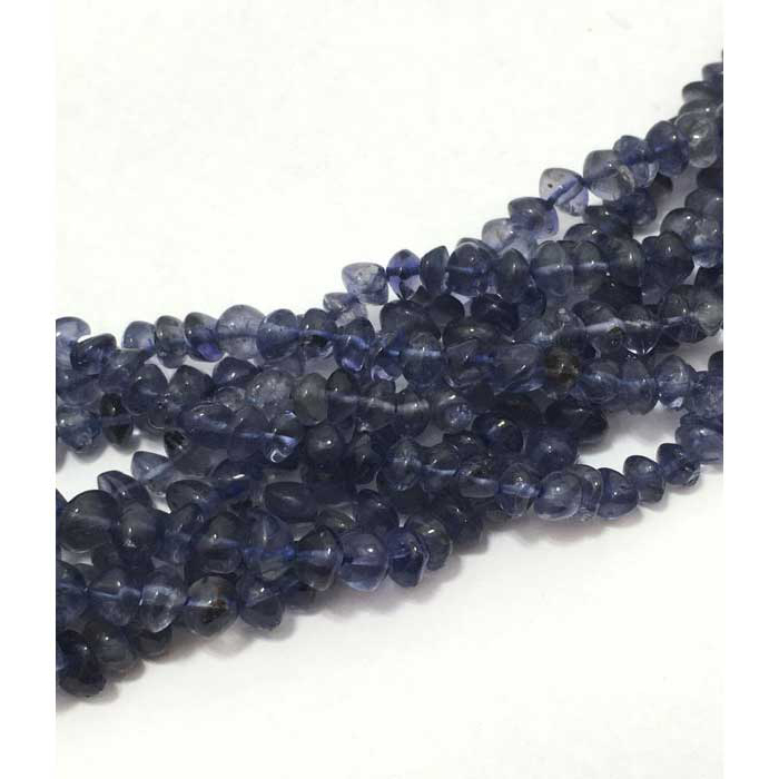 Manufacturer Iolite Plain Rondell (Button) 4.5mm to 5.5mm Beads