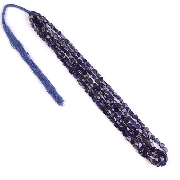 wholesaler of Iolite Nugget Beads Strands for mala