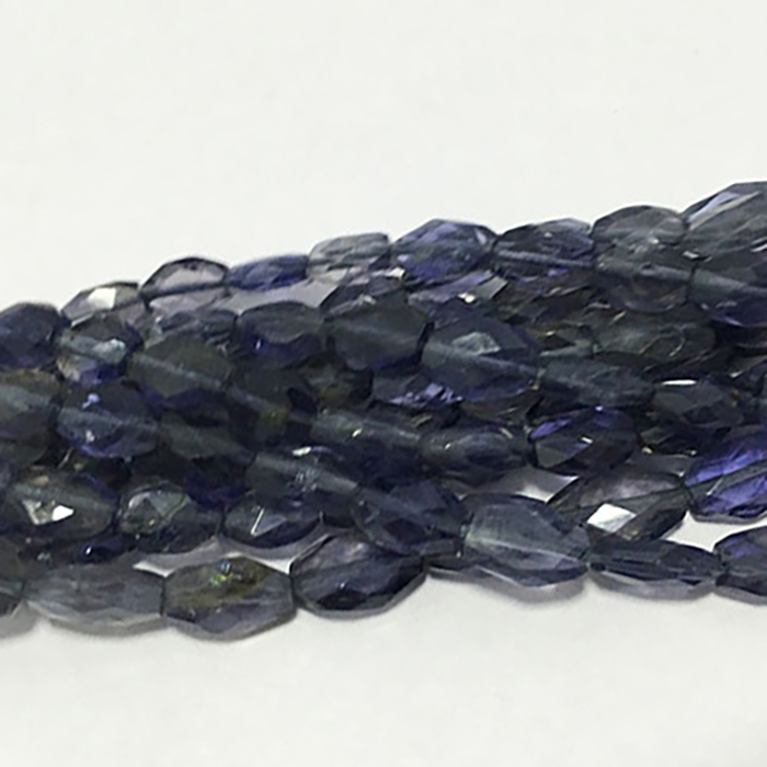 Genuine Iolite Faceted Oval 5mm to 6mm Beads