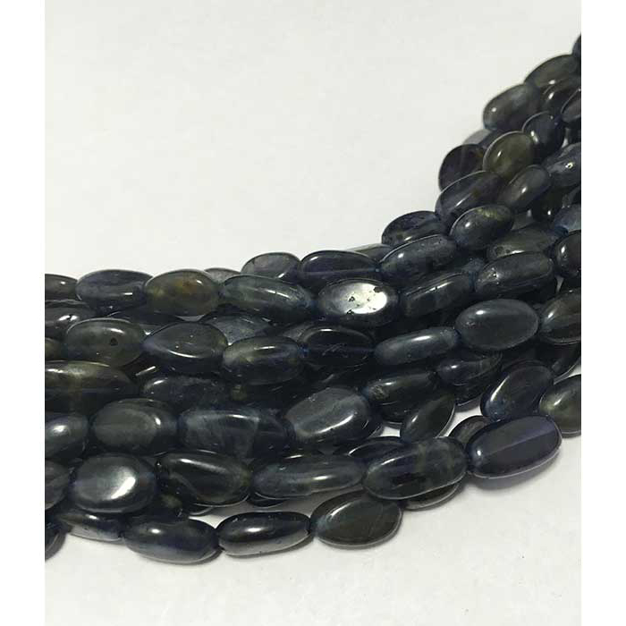 Top Quality Iolite Plain Oval 6mm to 10mm Beads