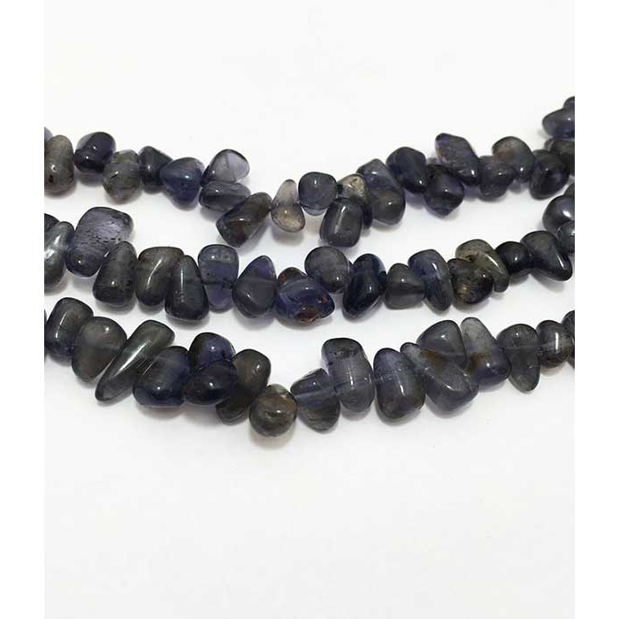 Semi Precious Iolite Plain Side Drill Drops Pear 6mm to 10mm Beads