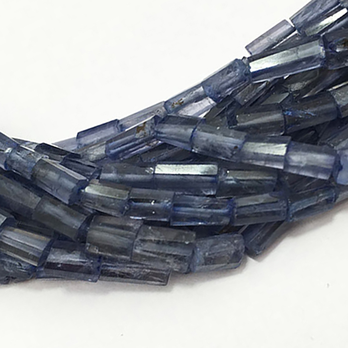 Supplier Iolite Faceted Tube 6mm to 8mm Beads