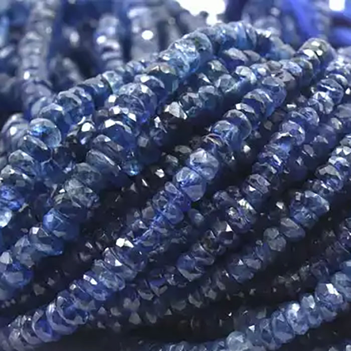 huge collection of kyanite Rondell Beads  Strands exporters