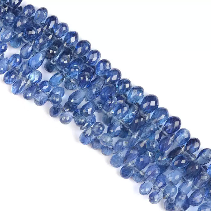 best deals kyanite Side Drill Pear Drop Beads Strands suppliers