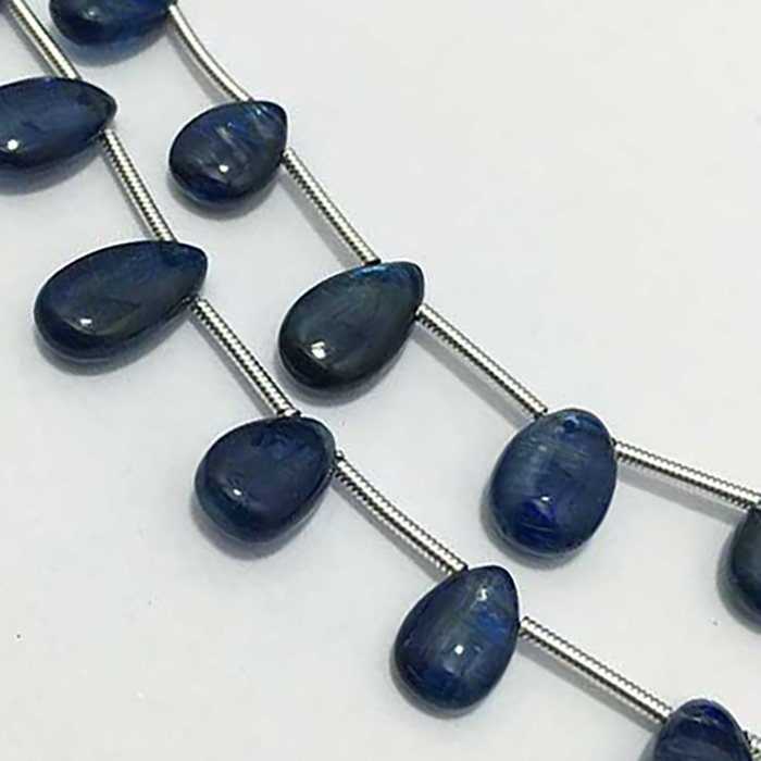 Online kyanite Plain Pears 5mm to 10mm Beads