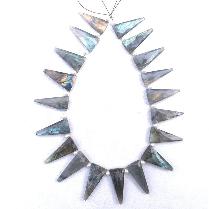 awesome look Labradorean Triangle Beads Strands mala