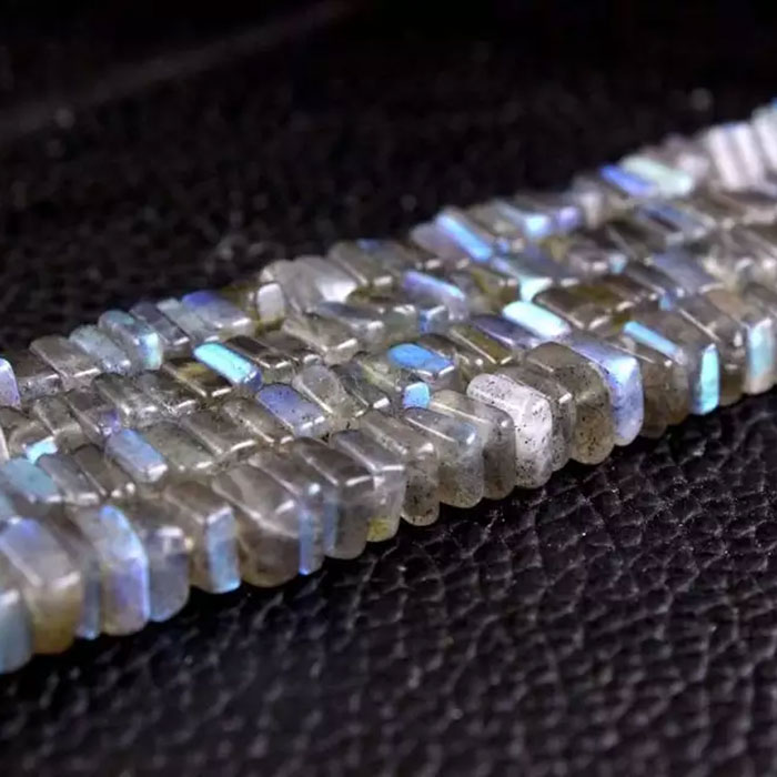 wholesaler of Labradorean Square Beads Strands for mala