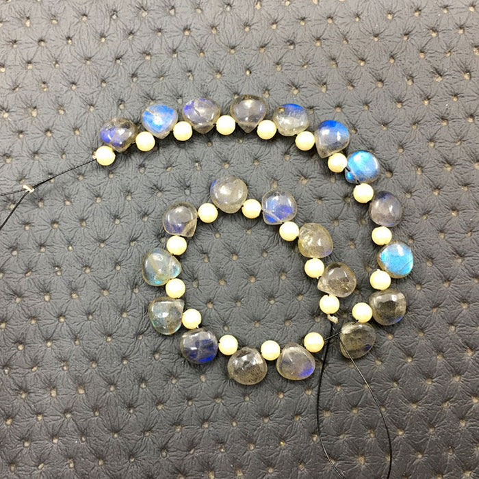 handmade Labradorean Heart Beads Strands Huge selections