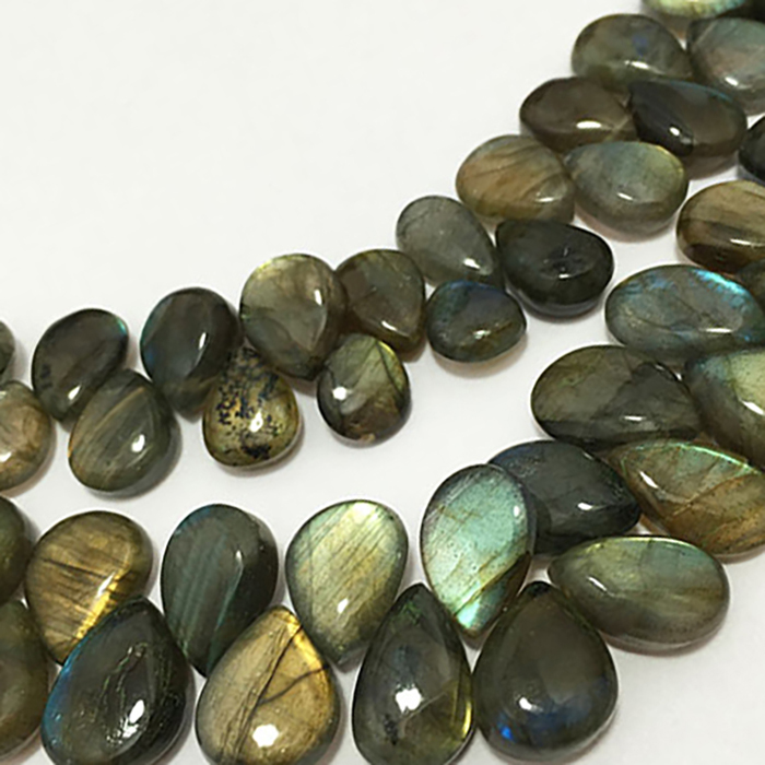 Supplier Labradorite Plain Pears 10Mm To 14Mm Beads