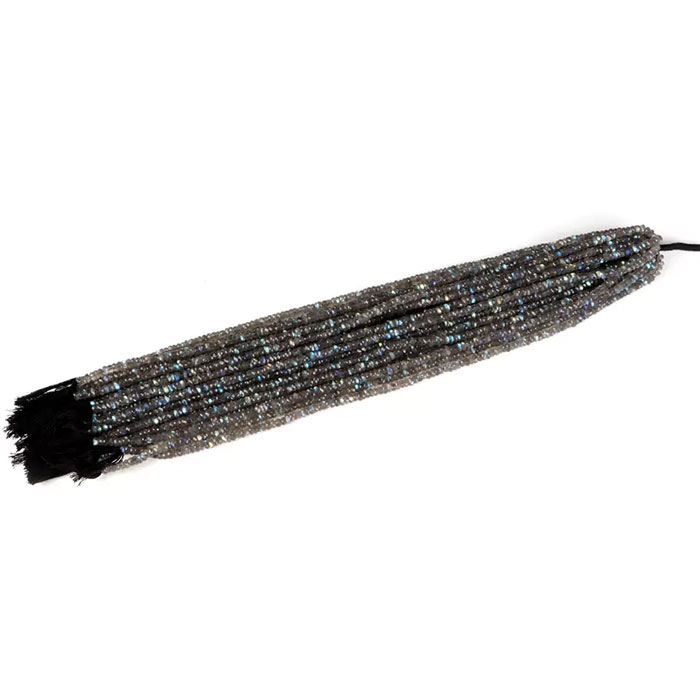 hand made Labradorean Rondell Beads Strands wholesaler