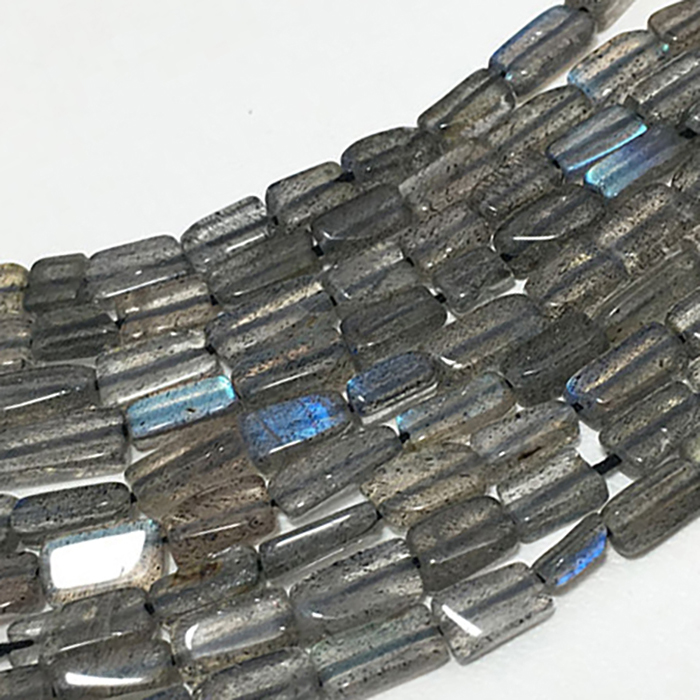 Top Quality Labradorite Plain Brick 4Mm To 6Mm Beads