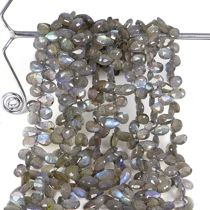 suppliers of Labradorean Pear Beads Strands at best price