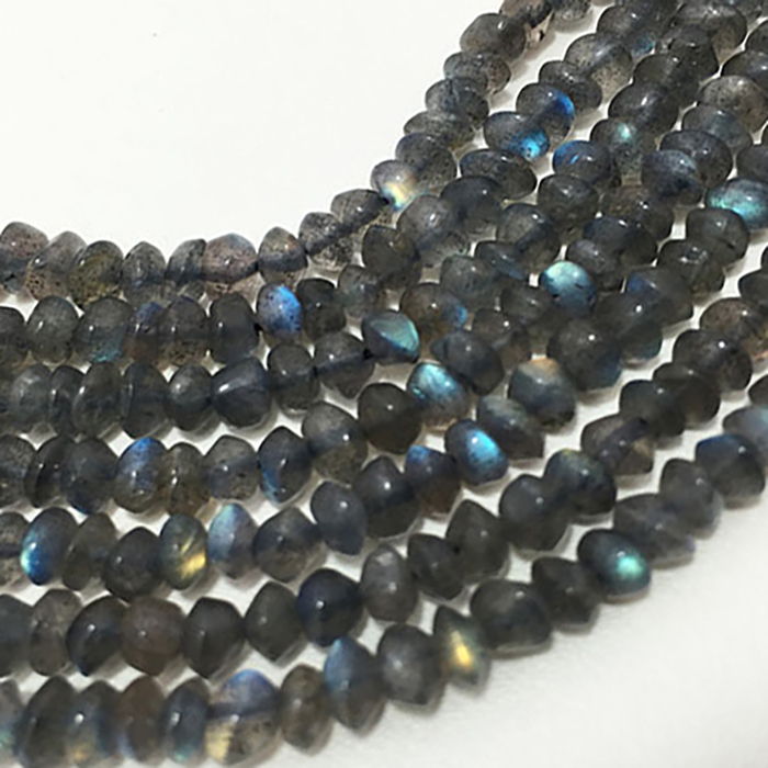 Best Buy Labradorite Plain Button 5Mm To 5.5Mm Beads