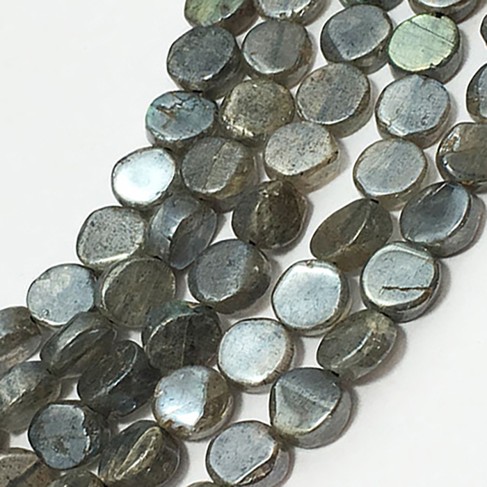 Exporter Labradorite Plain Coin 5Mm To 6Mm Beads